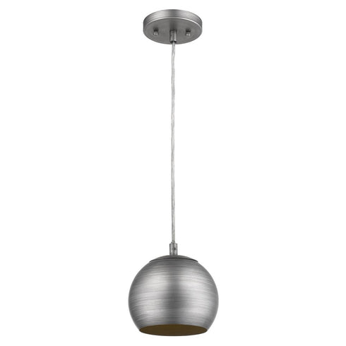 Light Gray and Gold Hanging Dome Light